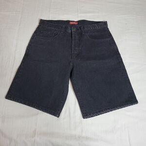 Supreme denim skate shorts black ss17